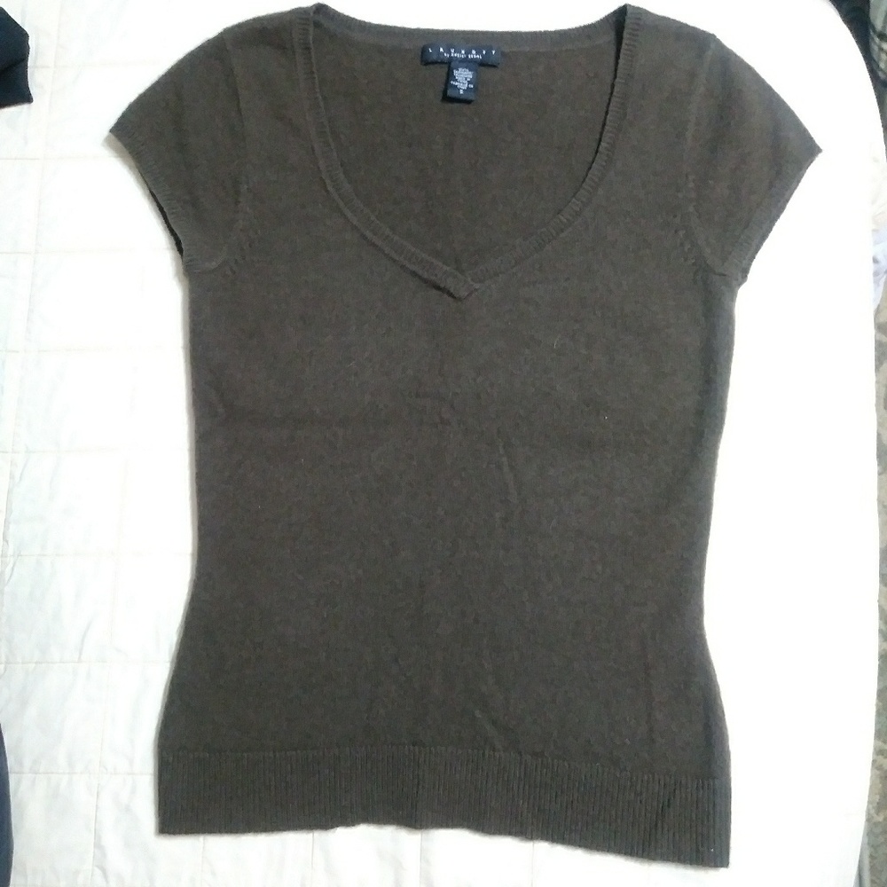 Brown Cashmere Sweater by Laundry Shelli Segal